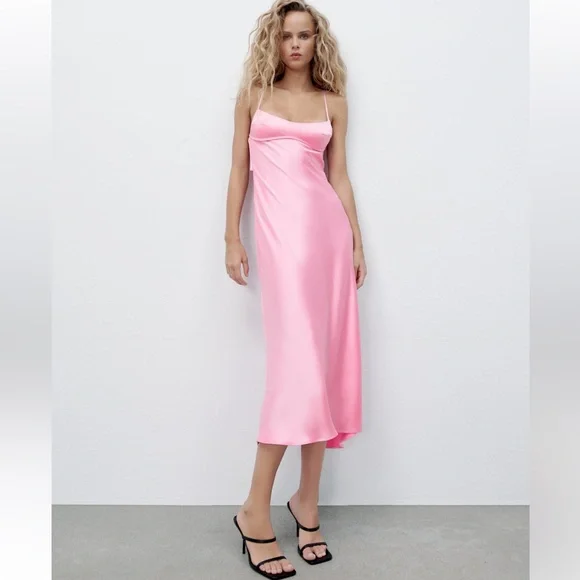 Zara pink slip dress - Picture 12 of 17